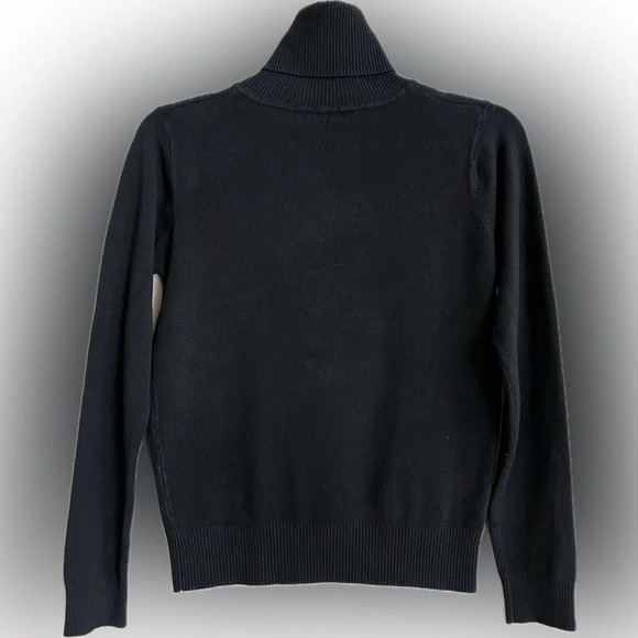 Mickey Mouse the Artist Black Colorful Bling Turtleneck Sweater no tags likely S - Picture 2 of 6